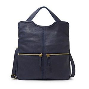 +❤️Beautiful Fossil Black Leather Handbags Women